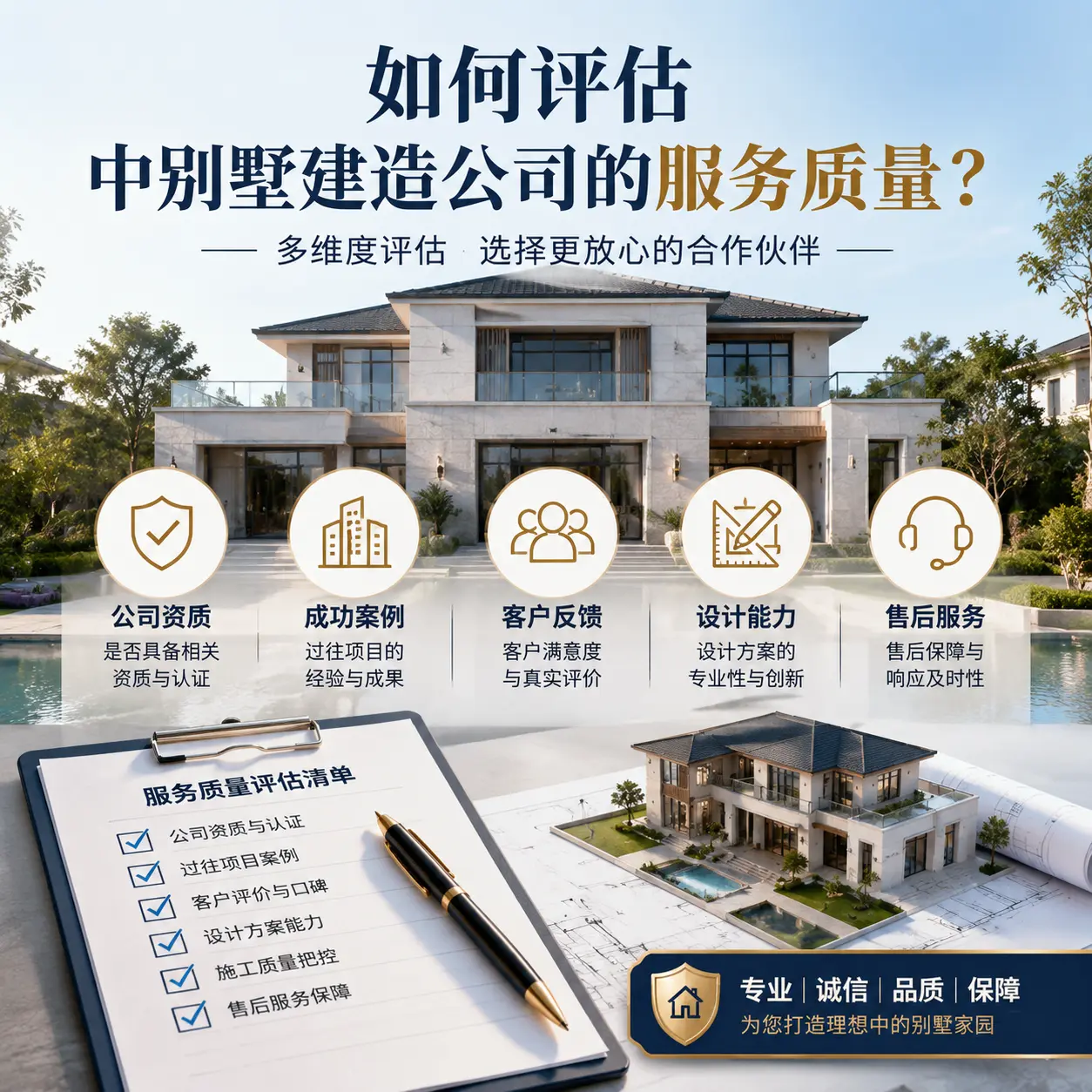 如何评估 赤水 中别墅建造公司的服务质量?