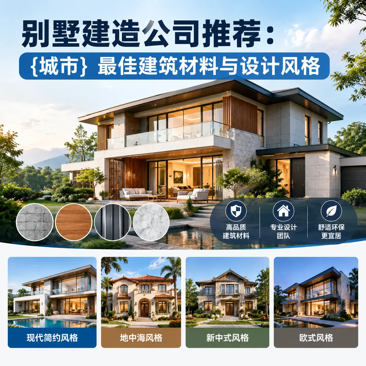 别墅建造公司推荐： 赤水 最佳建筑材料与设计风格
