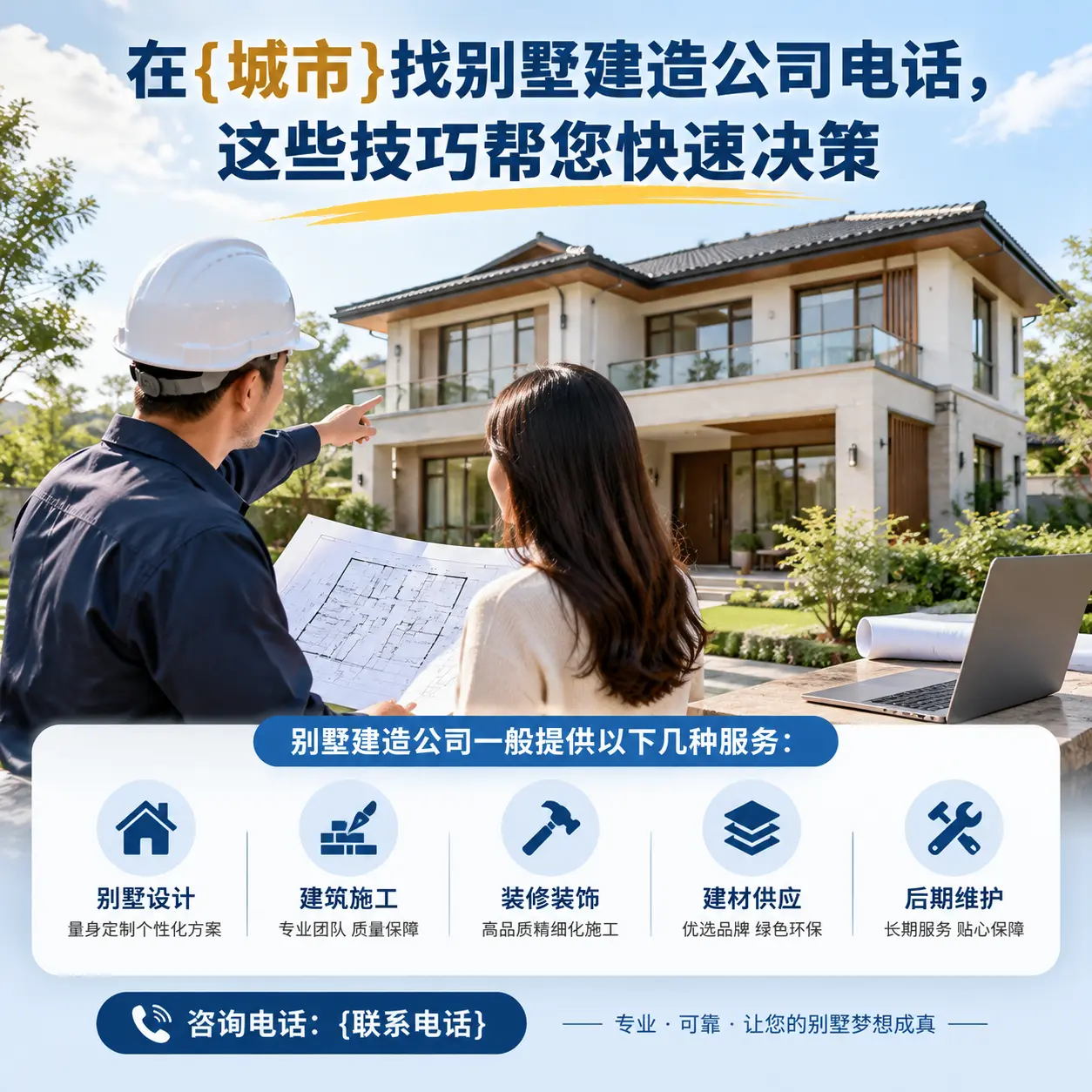 在赤水找别墅建造公司电话，这些技巧帮您快速决策